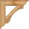 Ekena Millwork Imperial Traditional Rough Sawn Bracket w/ Offset Brace, Western Red Cedar, 8"W x 32"D x 32"H BKT0806X32X32IMP01RWR - alternate 4
